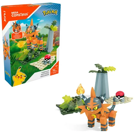 pokemon mega construx torracat set 79 piece set