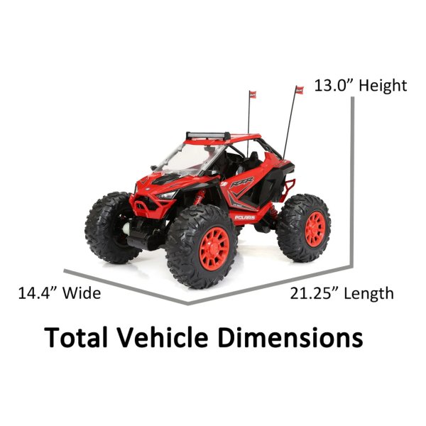 polaris rzr xp pro atv r:c(red)1