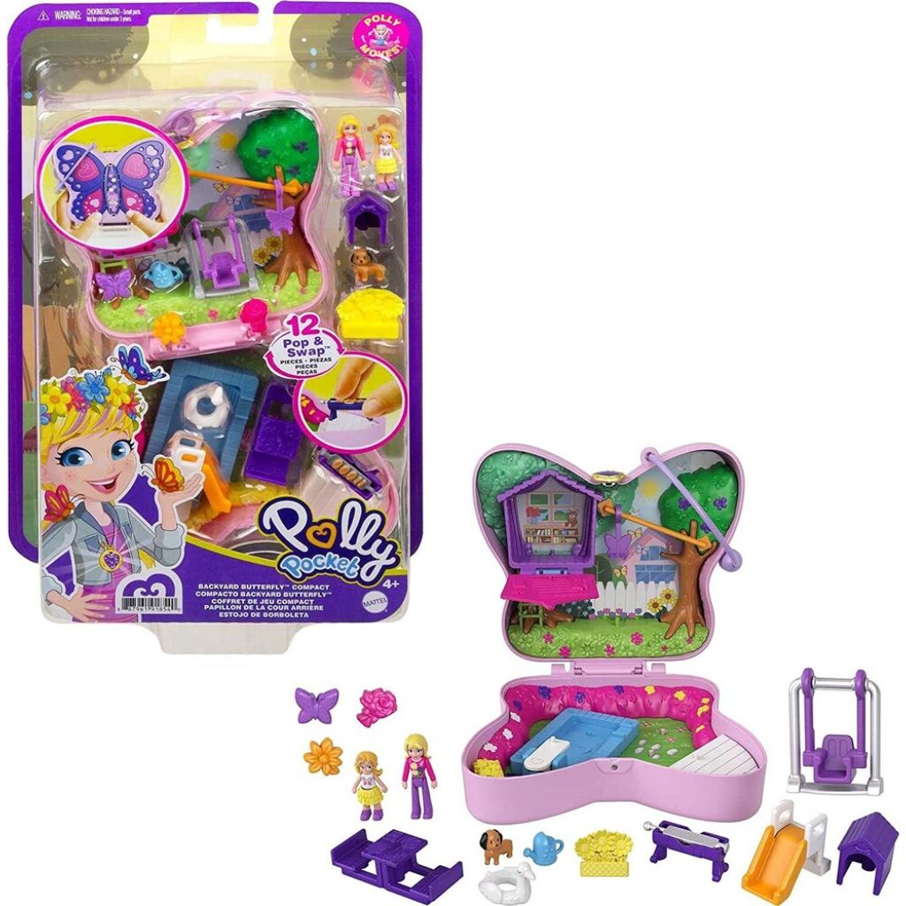 polly pocket backyard butterfly compact