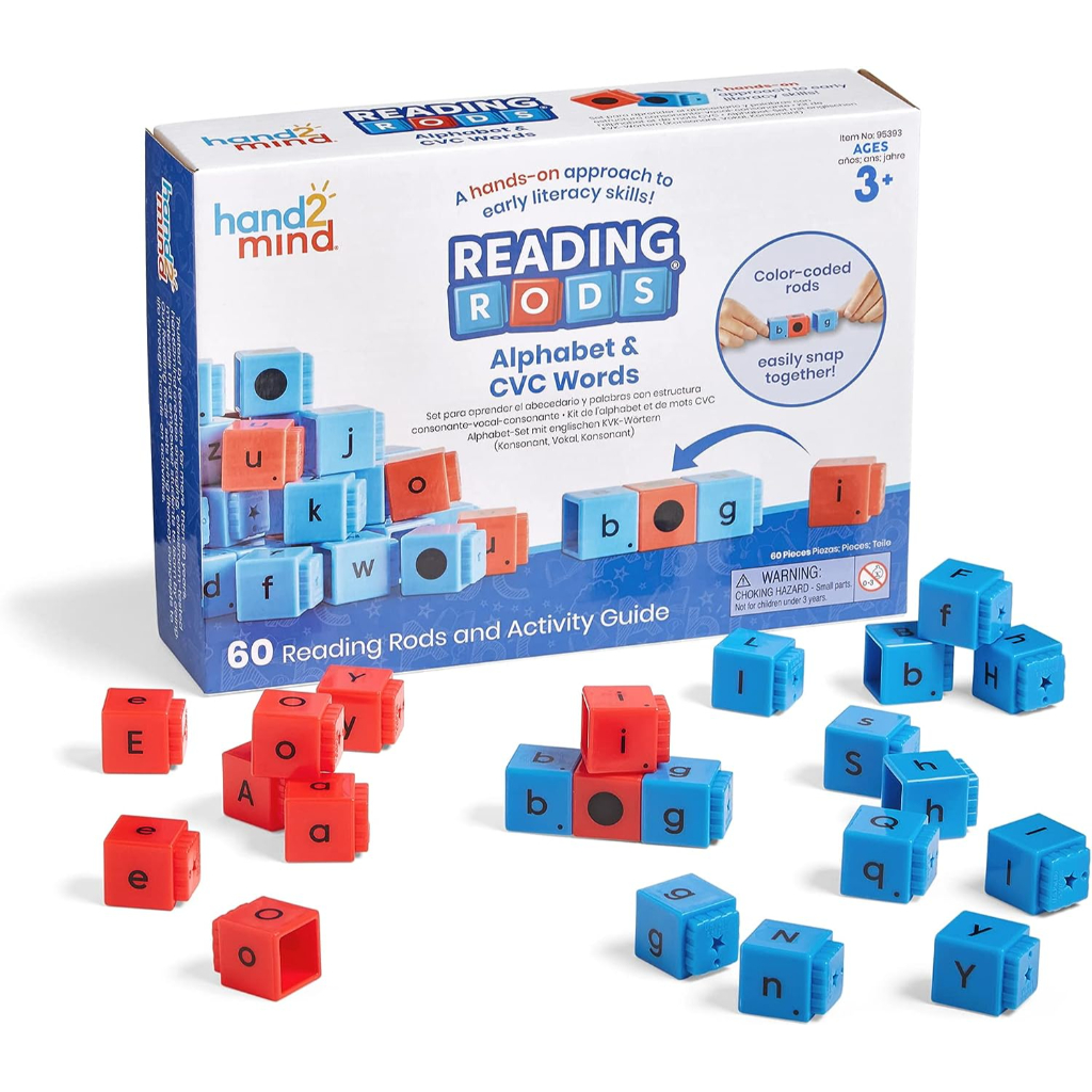 reading rods alphabet and cvc words set