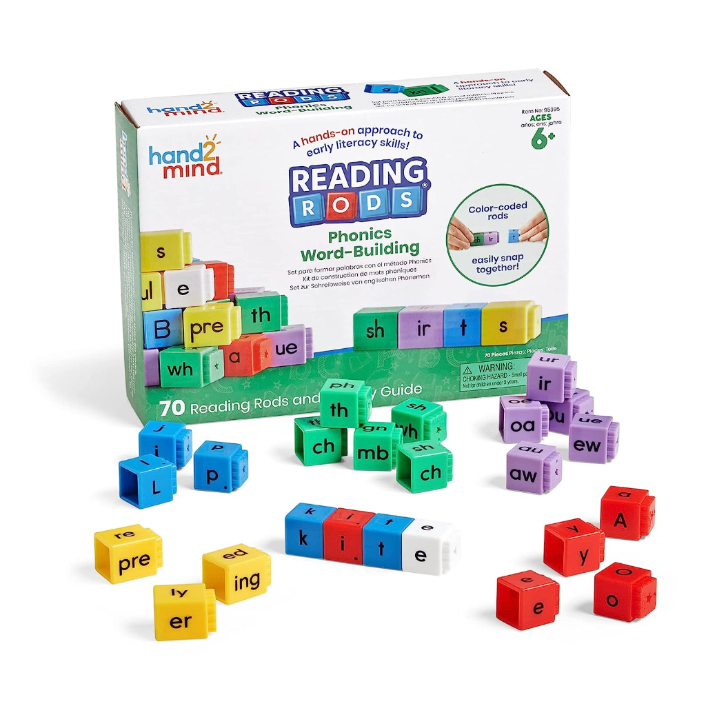 reading rods phonics word building set