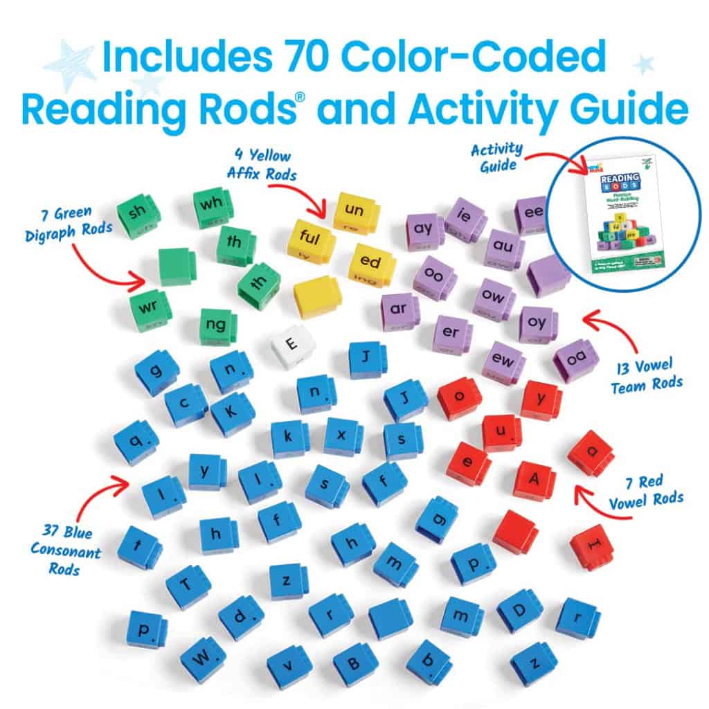 reading rods phonics word building set5 reading rods phonics word building set5