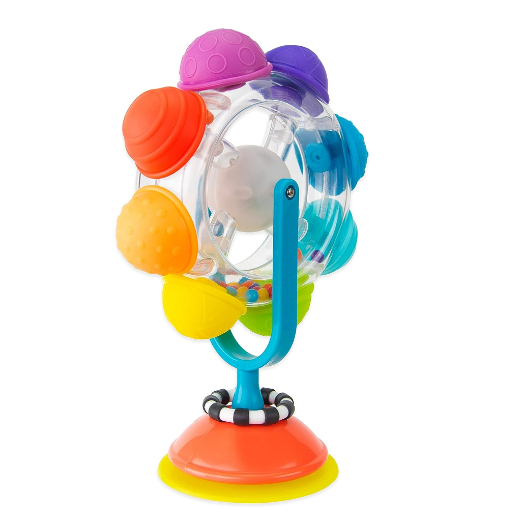 sassy light up rainbow reel tray toy