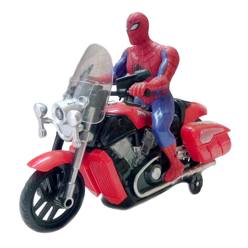 spider man bump & go motorcycle(battery operated)1