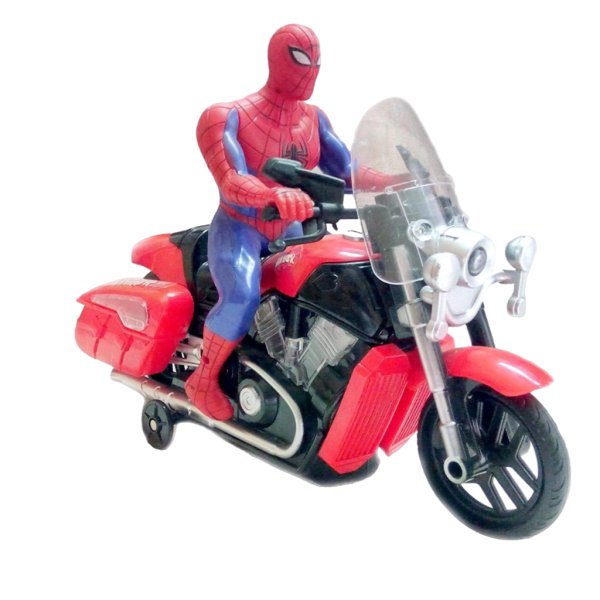 spider man bump & go motorcycle(battery operated)2