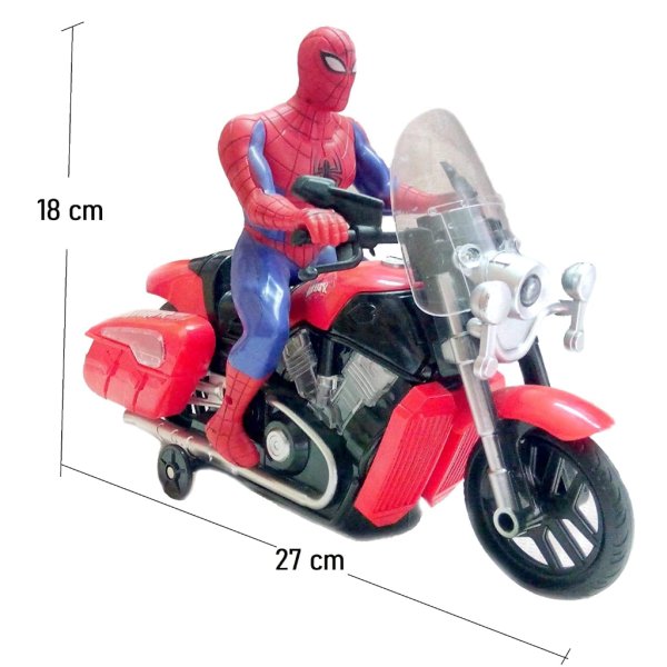 spider man bump & go motorcycle(battery operated)3