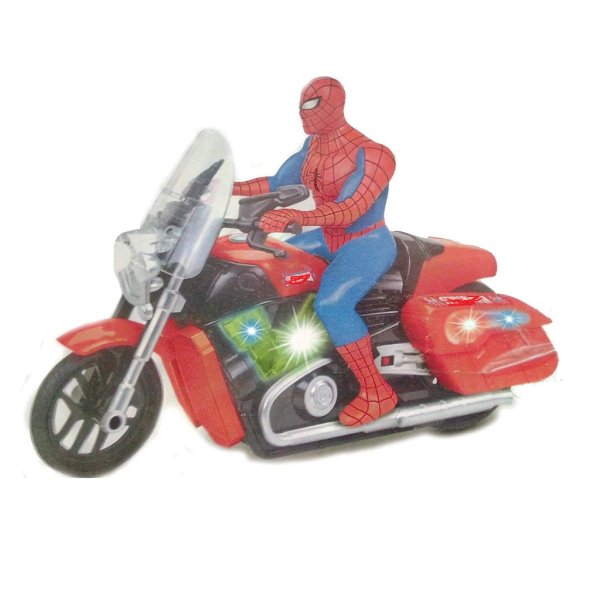 spider man bump & go motorcycle(battery operated)4