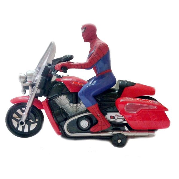 spider man bump & go motorcycle(battery operated)5