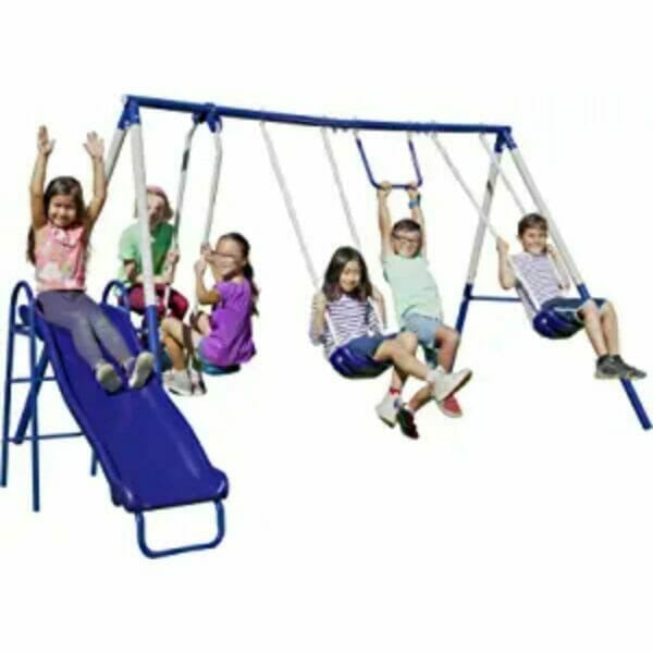 sportspower arcadia swing set outdoor heavy duty metal playset for kids 1