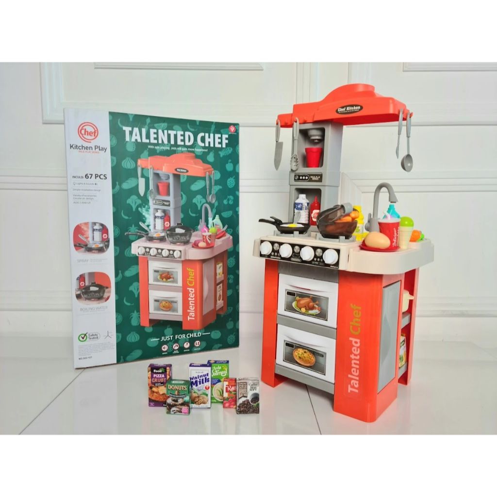 talented chef kitchen play set 67pcs