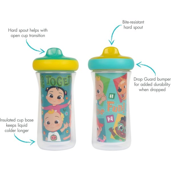 the first years cocomelon kids insulated sippy cups3