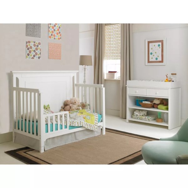 ti amo cuna convertible crib snow white 3