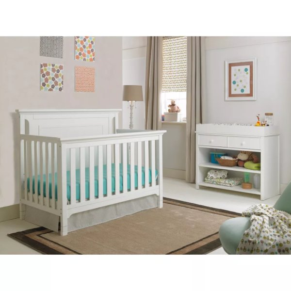 ti amo cuna convertible crib snow white2