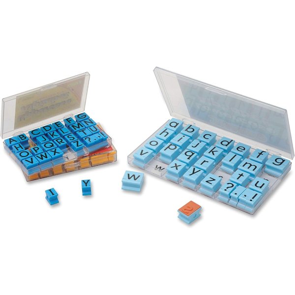 uppercase alphabet rubber stamps
