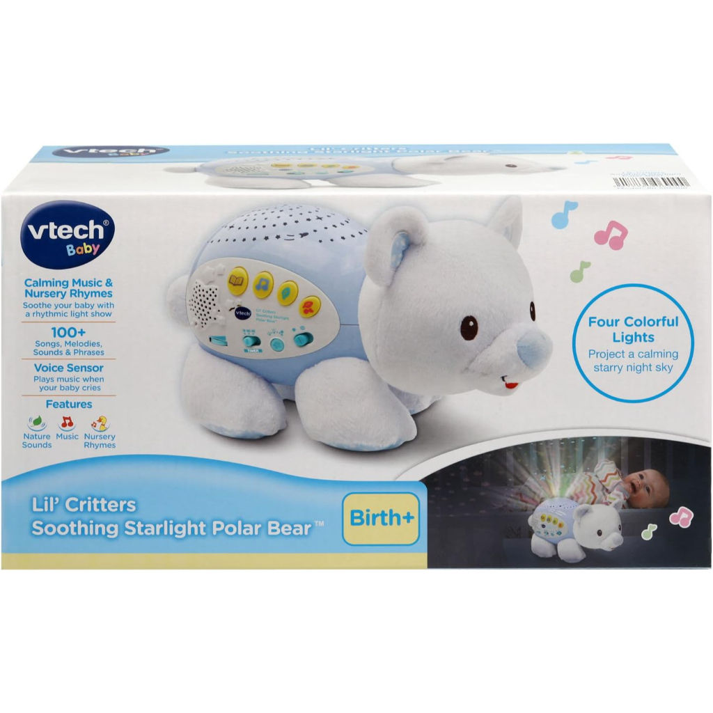 vtech baby lil' critters soothing starlight polar bear nursery projector6