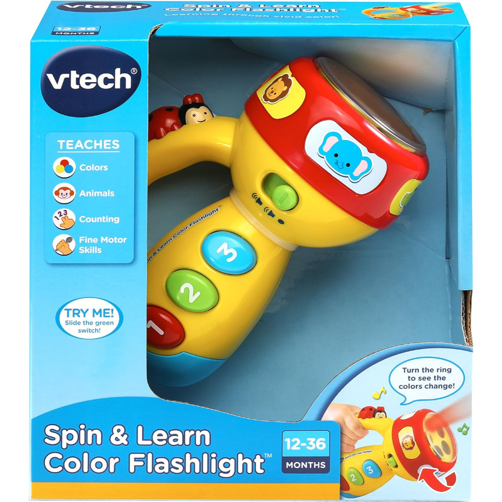 vtech spin and learn color flashlight, yellow5