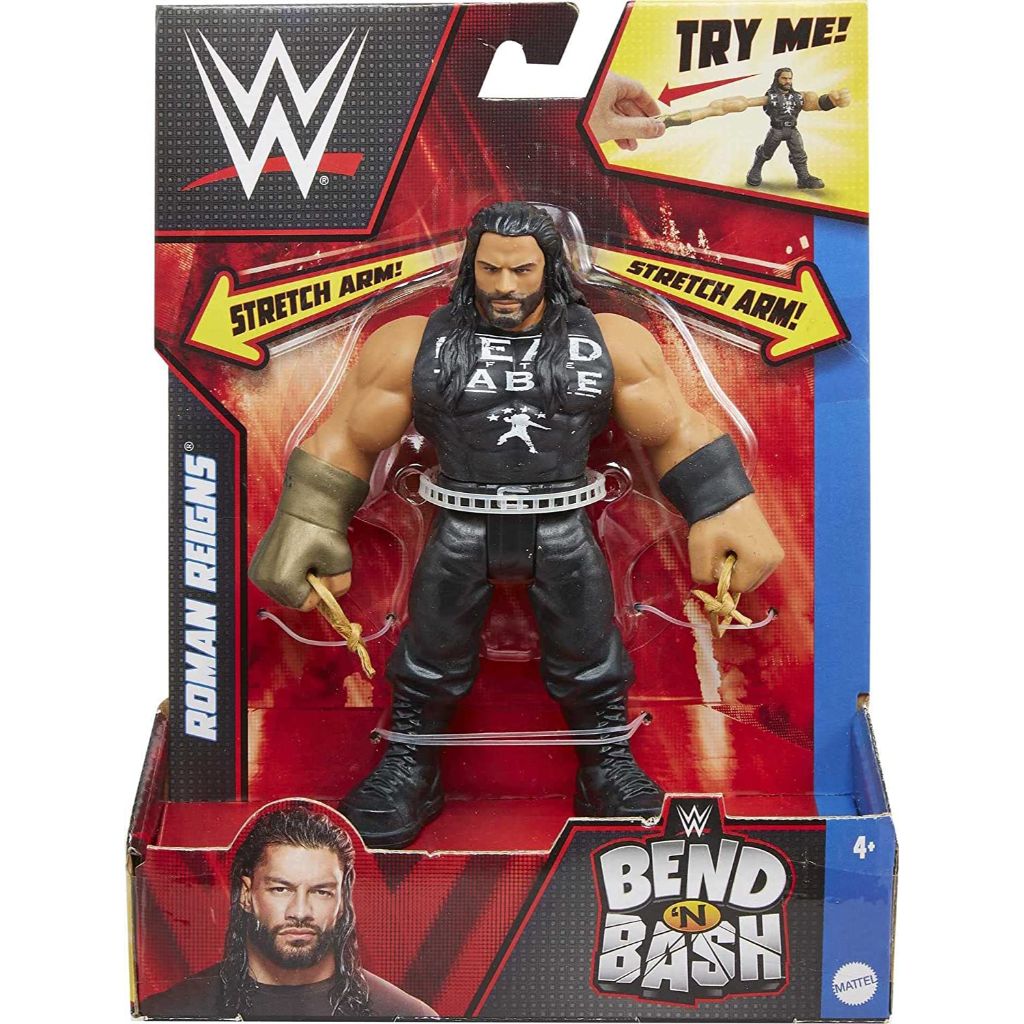 wwe action figure assortment bend 'n bash roman reigns5