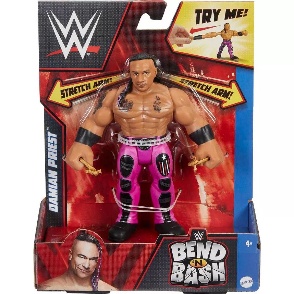 wwe bend 'n bash damian priest action figure