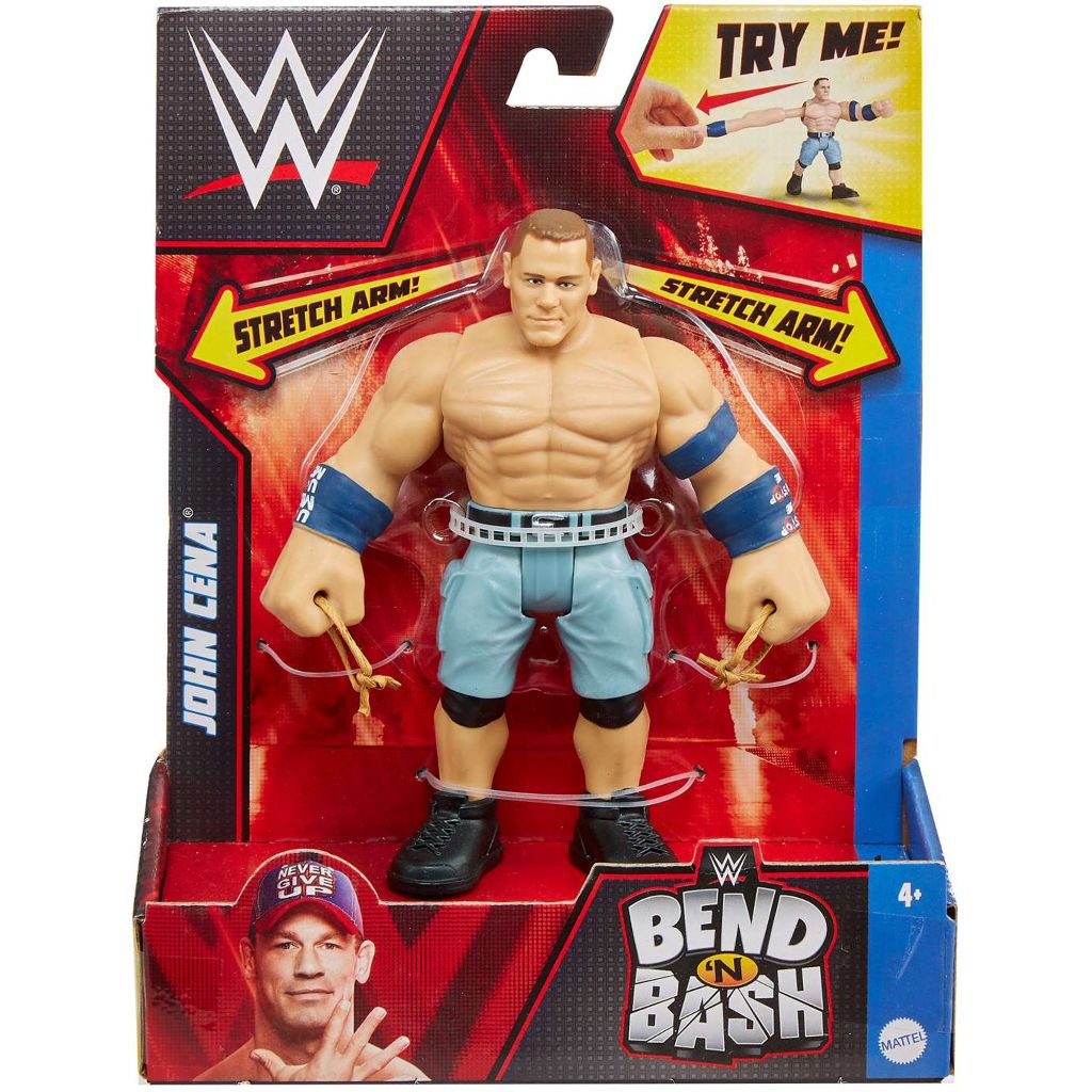 wwe bend 'n bash john cena action figure