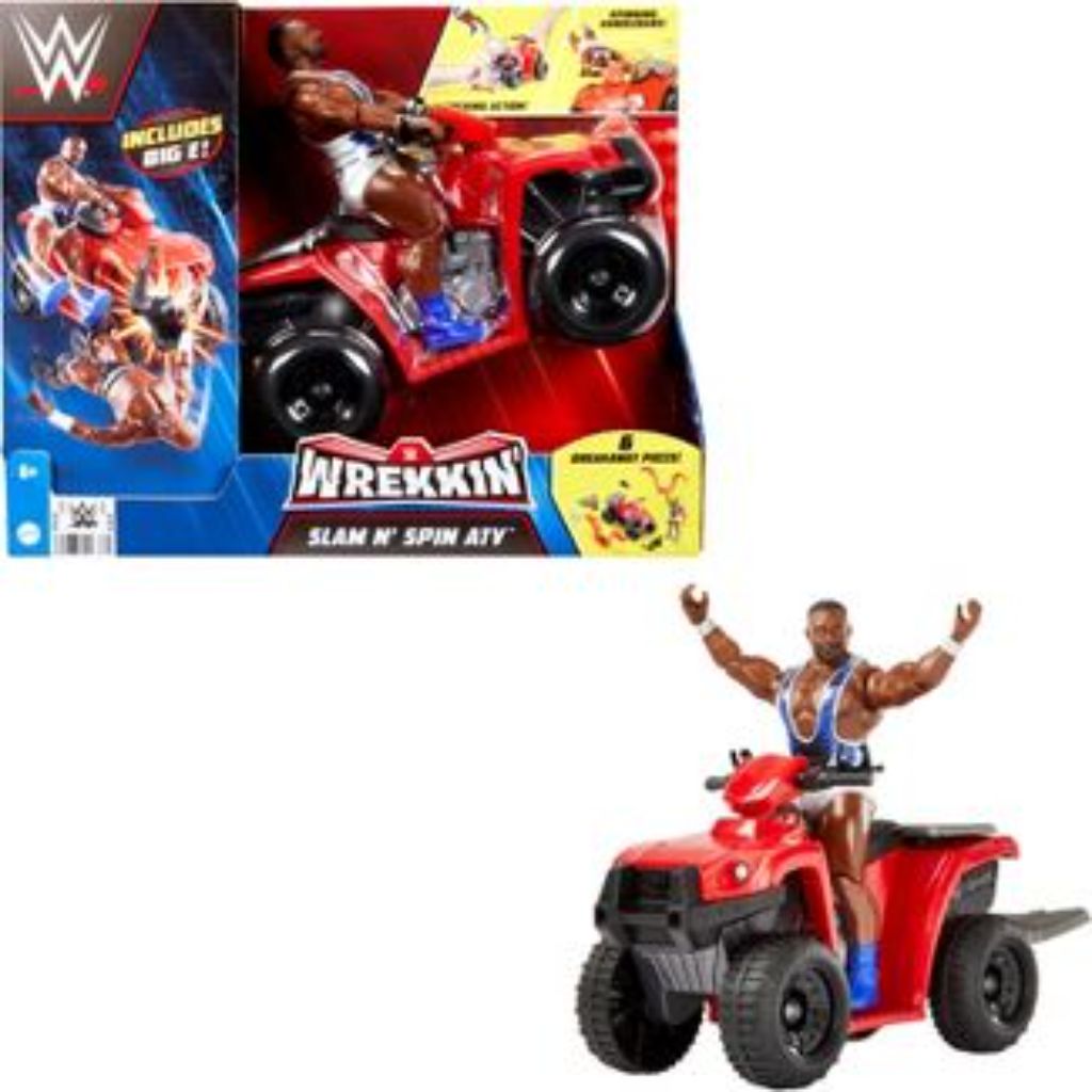 wwe wrekkin' slam n spin atv vehicle