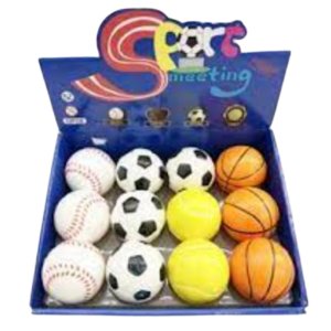12 6.3cm high elastic four sports ball