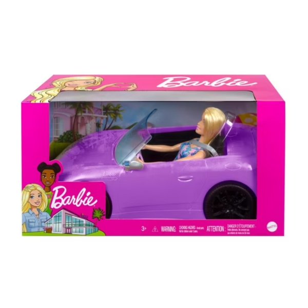 barbie doll and vehicle (purple)2