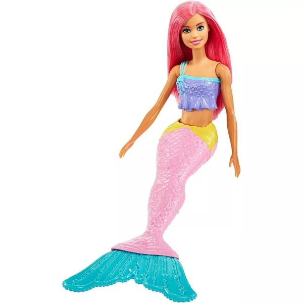 barbie dreamtopia surprise mermaid pink and purple hair5