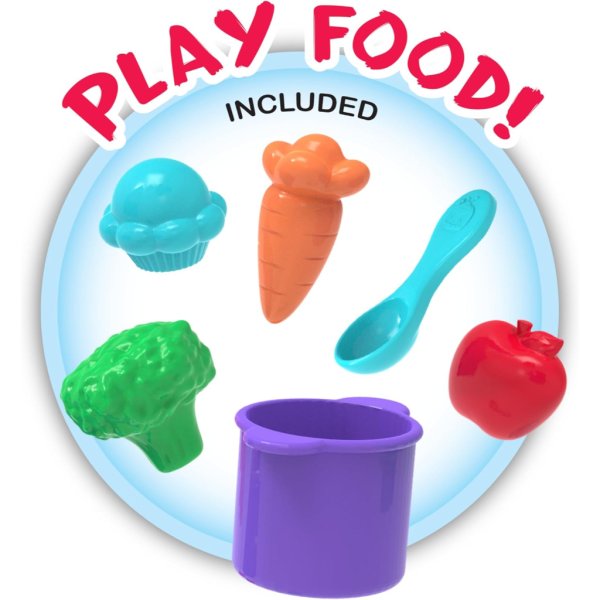 cocomelon just play learning kitchen, 34 pieces, interactive playset1