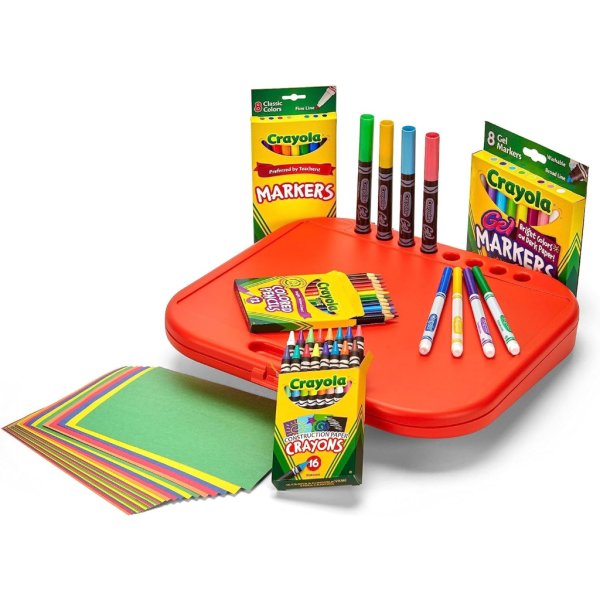 crayola create 'n carry art set (75 pieces)2