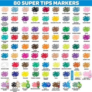 crayola supertips (80) washable markers3