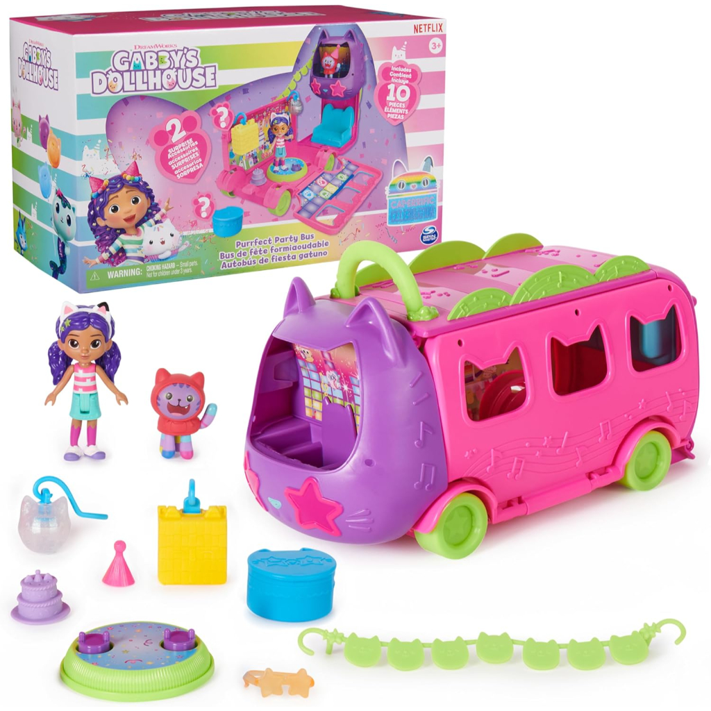gabby's dollhouse celebration party bus4