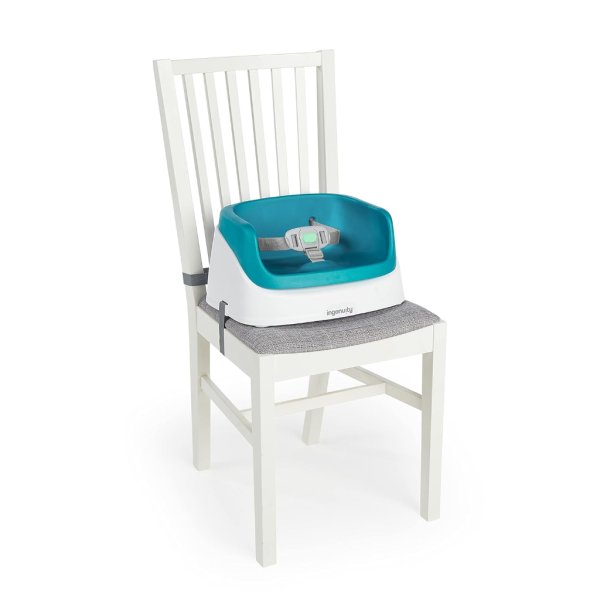 ingenuity smartclean toddler booster peacock blue1