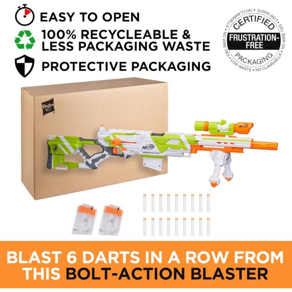 nerf longstrike modulus toy blaster with barrel extension10