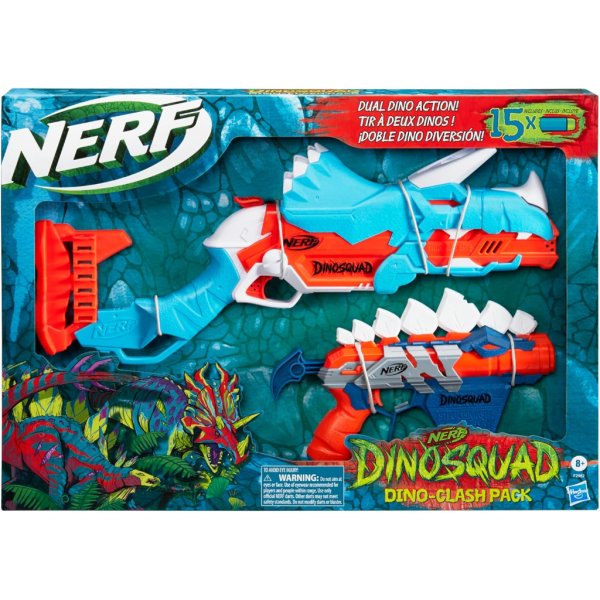 nerf dinosquad dino clash pack, includes 2 blasters11