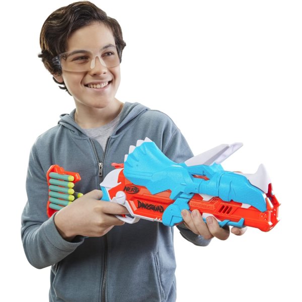 nerf dinosquad dino clash pack, includes 2 blasters2