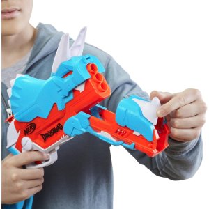 nerf dinosquad dino clash pack, includes 2 blasters3