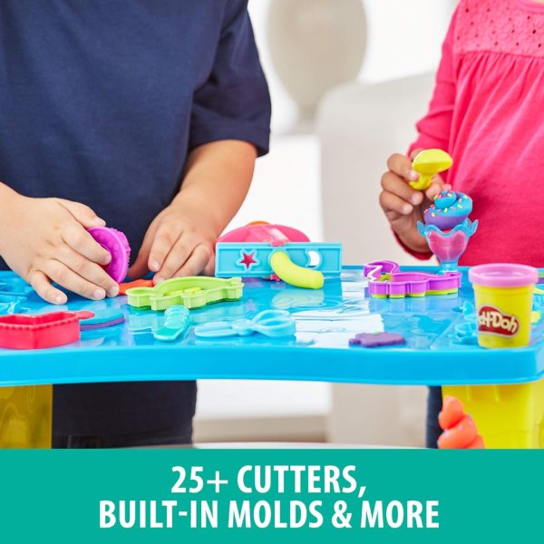 play doh play 'n store table toy, 25+ accessories, 8 cans of assort. colors5