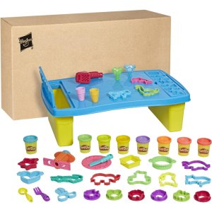 play doh play 'n store table toy, 25+ accessories, 8 cans of assort. colors6