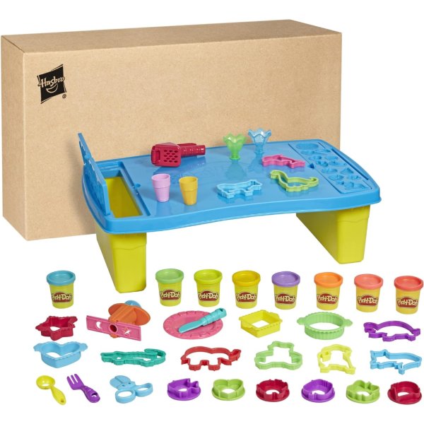 play doh play 'n store table toy, 25+ accessories, 8 cans of assort. colors6