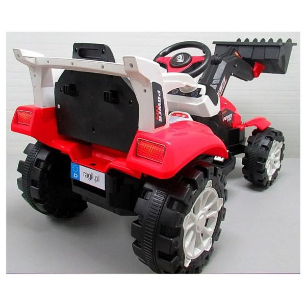 red backhoe ride on3