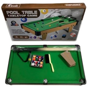 wooden billiard table