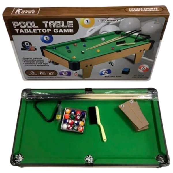 wooden billiard table