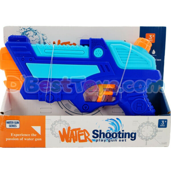 water shooting play gun set blue