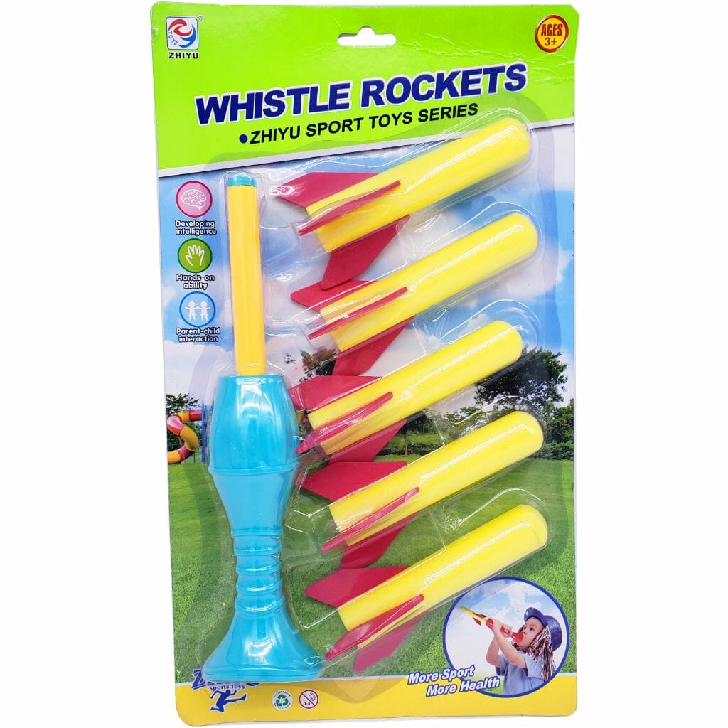 whistle rocket sport toy series foam launcher
