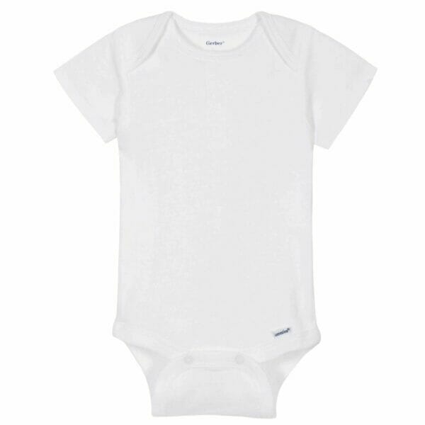 white short sleeve onesies® bodysuits