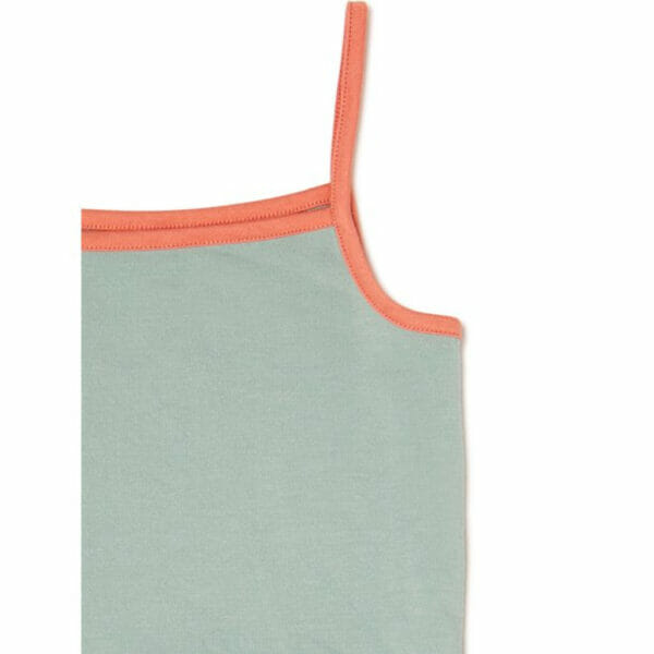 wonder nation girls sporty cami pajama sleep set, 2 piece, milieu green tropical size 7 8 (3)