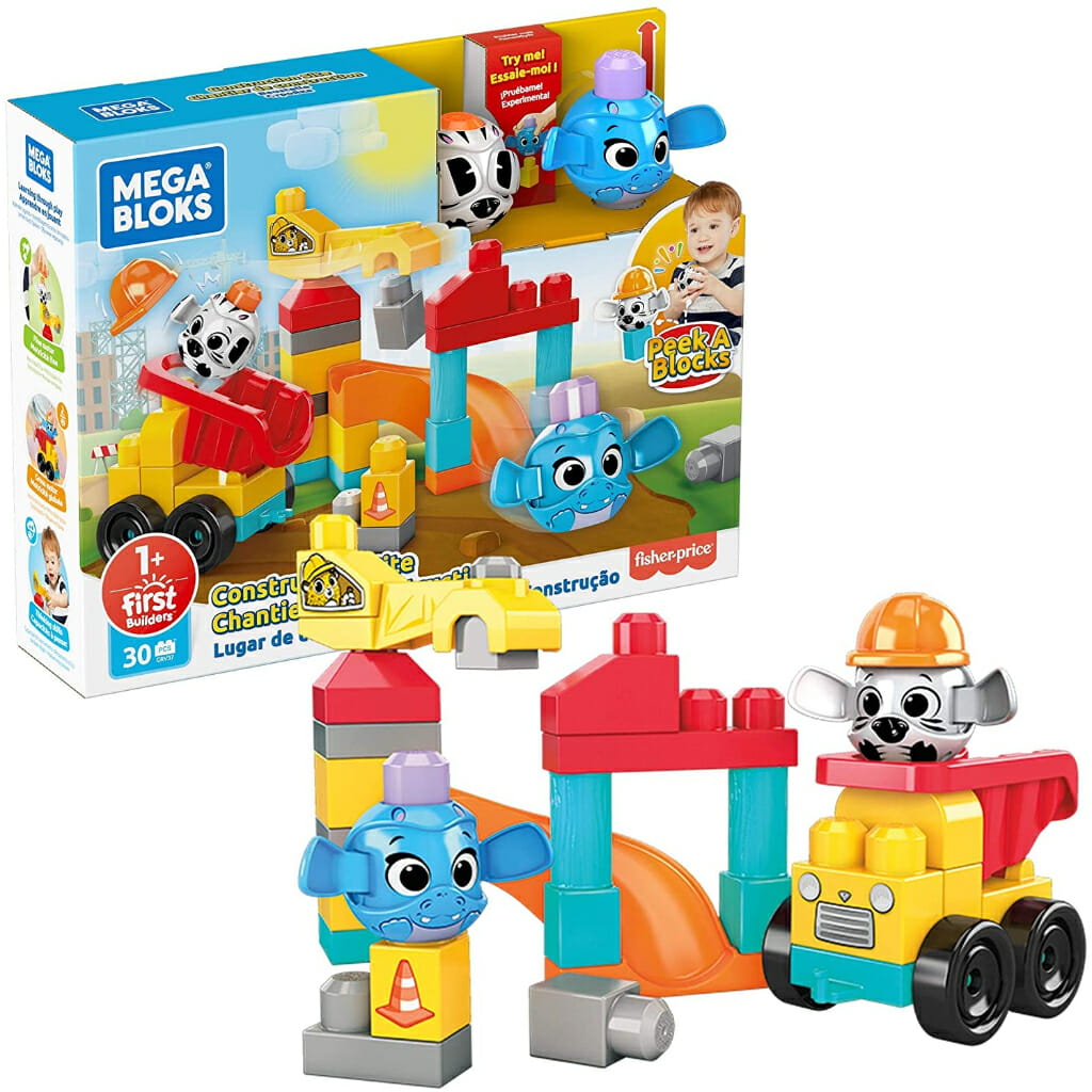 Mattel Mega Blocks Peek a Blocks Construction Site